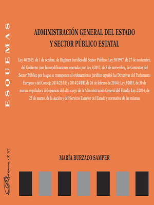 cover image of Administración General del Estado y sector público estatal. Esquemas